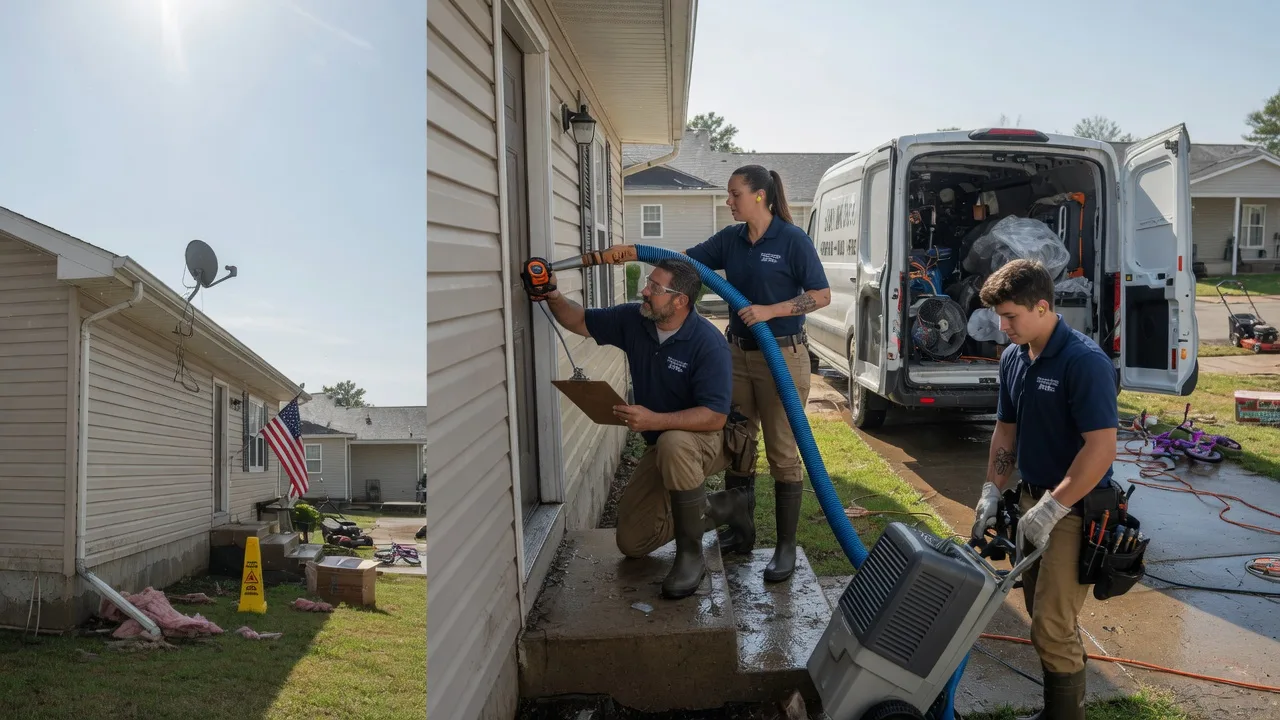 Ceiling Water Damage Restoration in Chase, KS near me